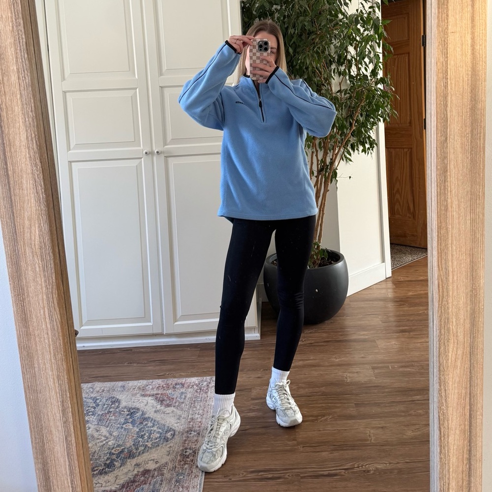Mondetta Light Blue Zip-Up Sweater
